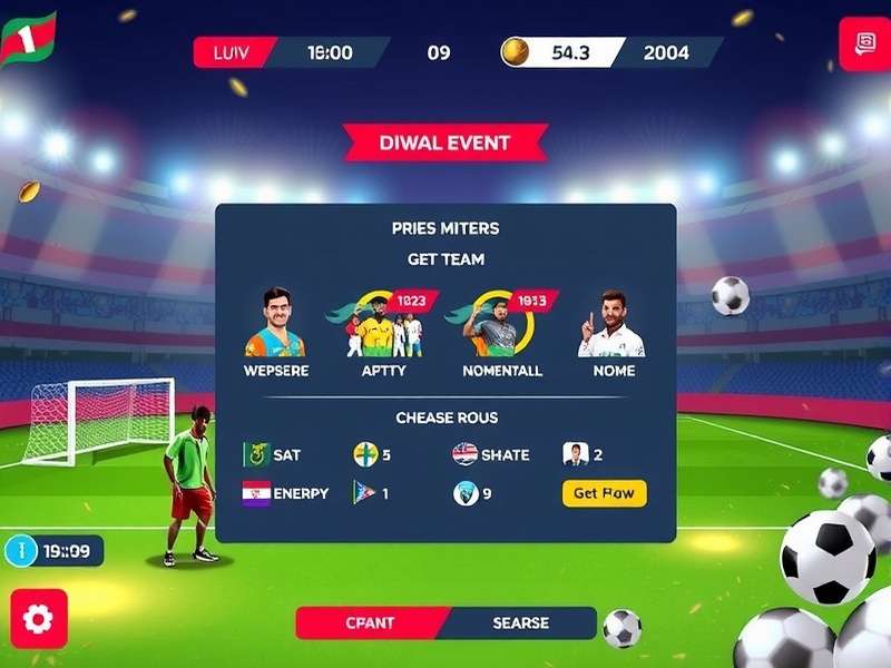 Uppal United Goal Rush team management interface